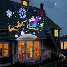 3D Rotating Led Projector, Christmas Projector Outdoor Lights, Waterproof Christmas Lights