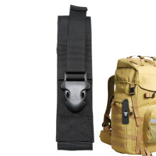 Flashlight Pouch Holster 1000D Nylon Black Belt Bag For Mountaineering Outdoor Camping And Hiking