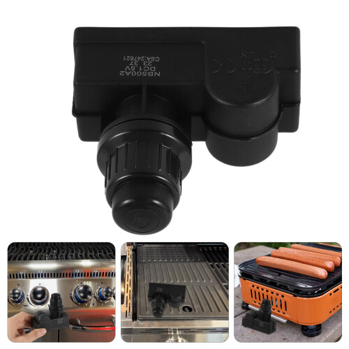 Black Electric Grill Starter Button Dual Ignition Parts Durable 1