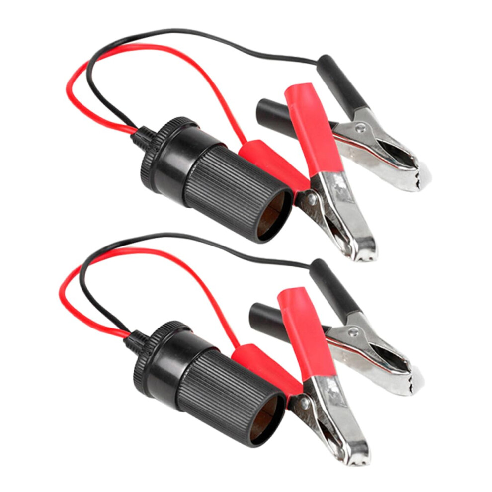 Car Battery Clamp Extension Cord Two Piece Set Automotive Cigarette Lighter Socket Adapter Usb Adapter Multimeter Clips 9016109494818