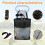 Golf Accessory Bag Lightweight Mesh Breathable Carry Case Secure Bag Organizer 3
