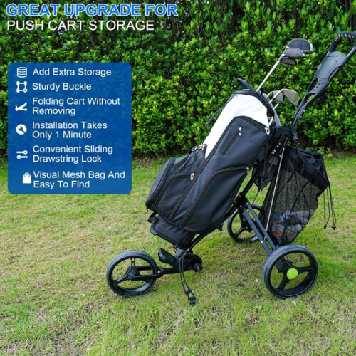 Golf Accessory Bag Lightweight Mesh Breathable Carry Case Secure Bag Organizer 1