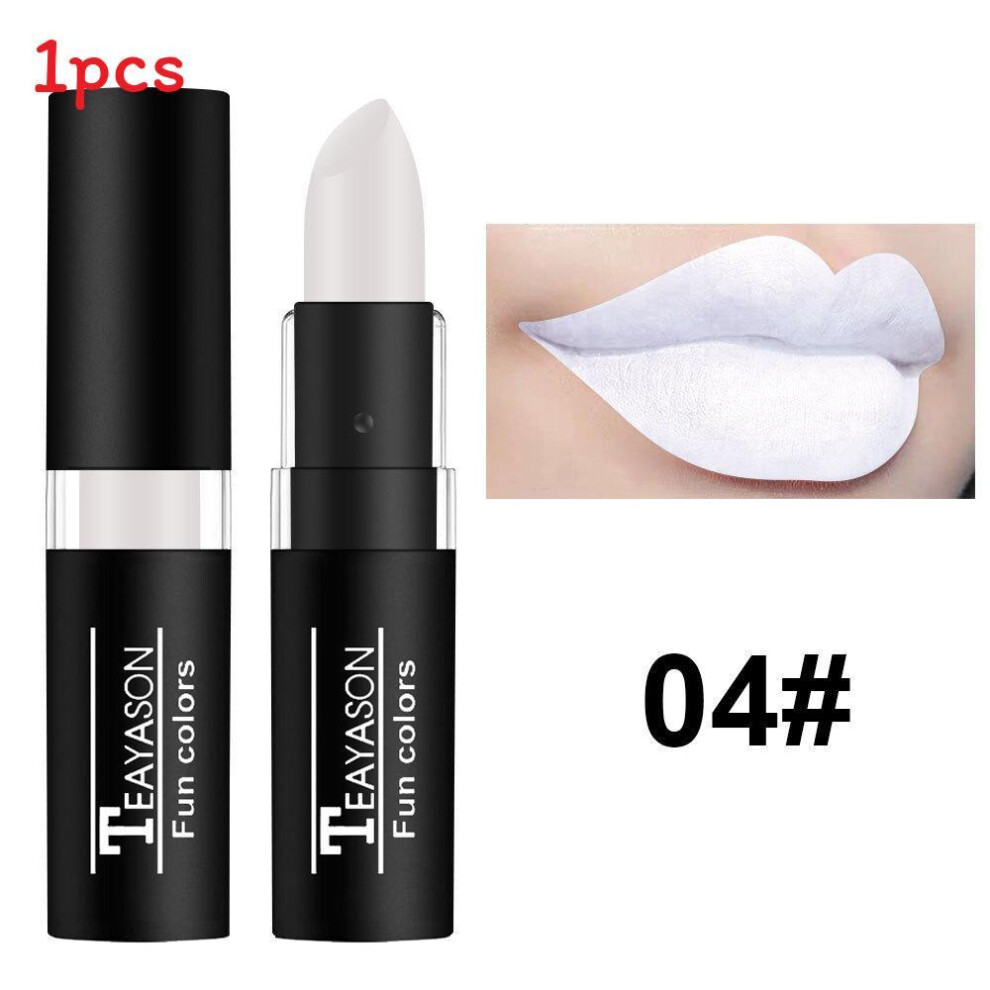 (White) Matte Teayason Velvet Lipstick Lasting Waterproof Halloween Makeup Party Lip-image-OPC-PMBPVFB-NEW