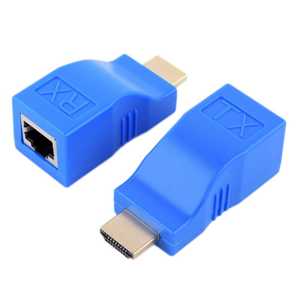 Extender 1080P Rj45 Ports Lan Network Extension Up To 30M Over Cat5e Cat6 Utp Cable For Hdtv 9016109495556