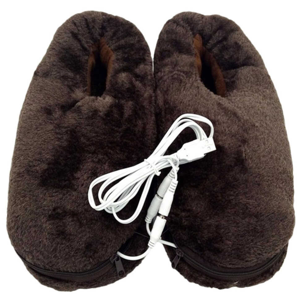 Foot Heating Shoes Electric Warmer Slippers USB Foot Heater Winter Warmth For Cold Weather