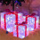Christmas Light Gift Box LED Light Christmas Box Decorations C 1
