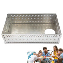 Heating Stone Basket Outdoor Area Sauna Box Stainless Steel Charcoal Fire Basket Pleg Graphic