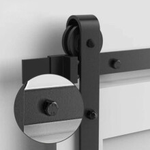 Barn Door Pipe Wall Track Spacers 4-Pack Clamp Fitting Sleeves Compatible With Sliding Door Hardware Rail Replacement