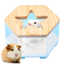 Hamster Sand Bath Container Dwarf Hamster Bathtub - Transparent Reusable For Small Animals Dust Bath Care Digging