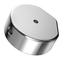 Ethernet Satellite Bracket Adapter Aluminum Antenna Mount 1/4-Inch Screw Replacement For Satellite Antennas Silver