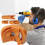 Bit Sharpener Drill, 11.2/6.4/7.7-Inch, Precision Grinding Tools, Industrial Grade Sharpening Device, Black and Yellow 4