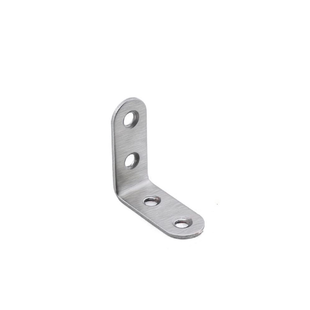 Angle Bracket Corner Fastener Stainless Steel 1-Piece Laminate Support Furniture Hardware Corner Brackets 9354506387839