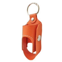 Inhaler Holder Portable PU Leather Inhaler Holder Keychain, Compact Travel Case for Inhalers, Orange, Unisex
