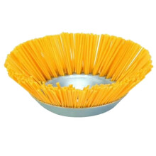 Hard Nylon Weeding Wheel Brick Seam Weeding Brush, 8-Inch Nylon Wire Grass Head, 200x25mm