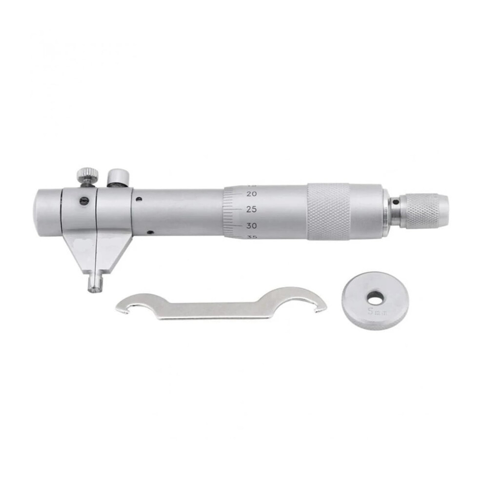 Inside Micrometer Set 4-Piece 5-30Mm 25-50Mm 50-75Mm 75-100Mm 0.01Mm Metric Carbide Ratchet Gauge Measuring Tools 9393856449033