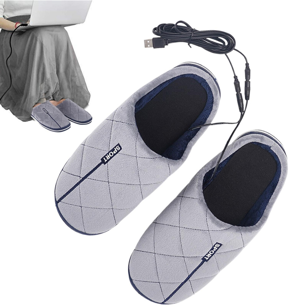 Electric Heated Foot Warmer USB Foot Heater Slippers For Men And Women Home Use Winter Heating Pad