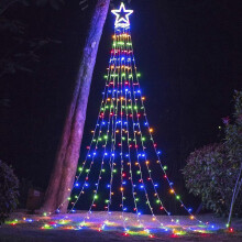 Festive Delight, Outdoor Christmas Decorations, Star Christmas Tree Lights, 8 Modes for Mesmerizing