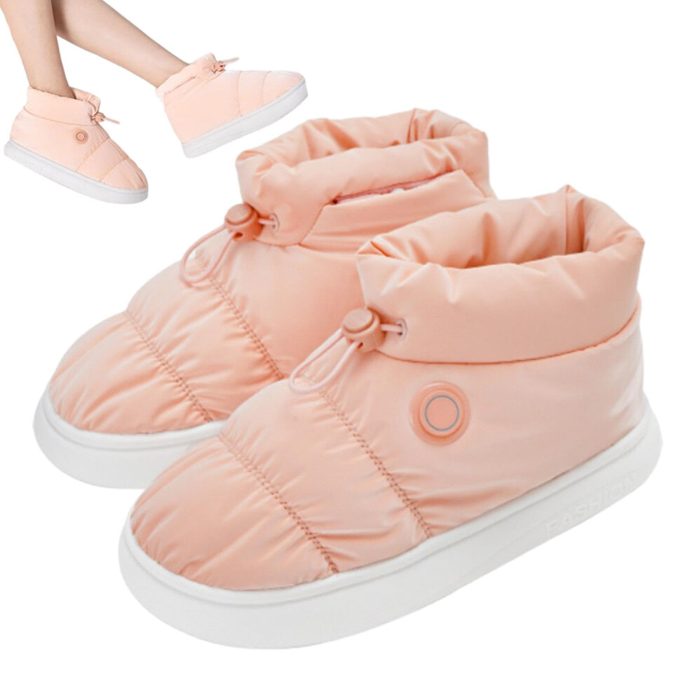 Heated Shoes Rechargeable, Breathable Electric Heat Slippers, Thermal Foot Warmer For Shoes, For Men