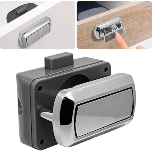 Motorhome Replacement Lock Catch, Black, Durable Construction, Compatible With Swift Models, Motorhome Spare Part 2