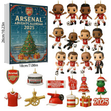 (Arsenal)Arsenal Liverpool Football Christmas Advent Calendar Blind Box 24 Day Countdown