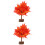 2 Pezzi Bonsai Acero Artificiale Autunnale 7