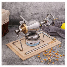 Precision Pressure Gauge Popcorn Cannon, Retro Style Popcorn Popper, Stove Top Popcorn Popper for Family Gatherings