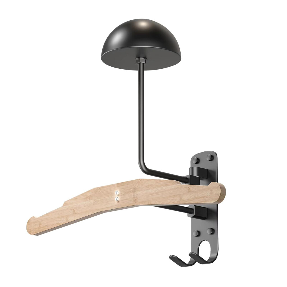 Helmets Hanger Wall Mount Rack For Motorbike Helmets, Display Holder With Hook, 180-Degree Rotation 9393856451494