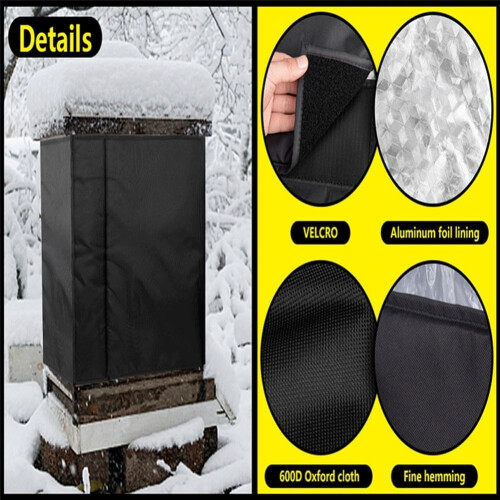 Beehive Insulation Wrap 600D Oxford Cloth Waterproof Windproof 76.5-Inch 2
