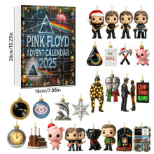 (Pink Floyd)Calendrier de l'avent de Noël Hamburgers Fries équipe de football boîte aveugle compte à rebours