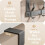 Over-the-Door Metal Storage Rack with 5 Hooks 5