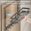 Over-the-Door Metal Storage Rack with 5 Hooks 6