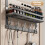 Over-the-Door Metal Storage Rack with 5 Hooks 7