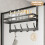 Over-the-Door Metal Storage Rack with 5 Hooks 8