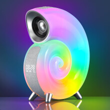 Wake Up Light With Bluetooth Speaker RGB Color Changing Light Alarm Clock APP Control LED Smart Table Lamp Gray