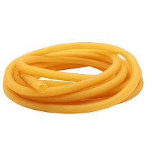 Latex Rubber Hoses 1/3/5M, 4mm ID x 6mm OD, Yellow, 3.0M Length, Garden Watering Medical Tubing