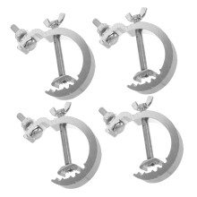 Stage Light C-Clamp 4Pcs Universal Silver Aluminum Alloy Heavy-Duty Truss Clamp 12x8.5cm DJ Lighting Clamp