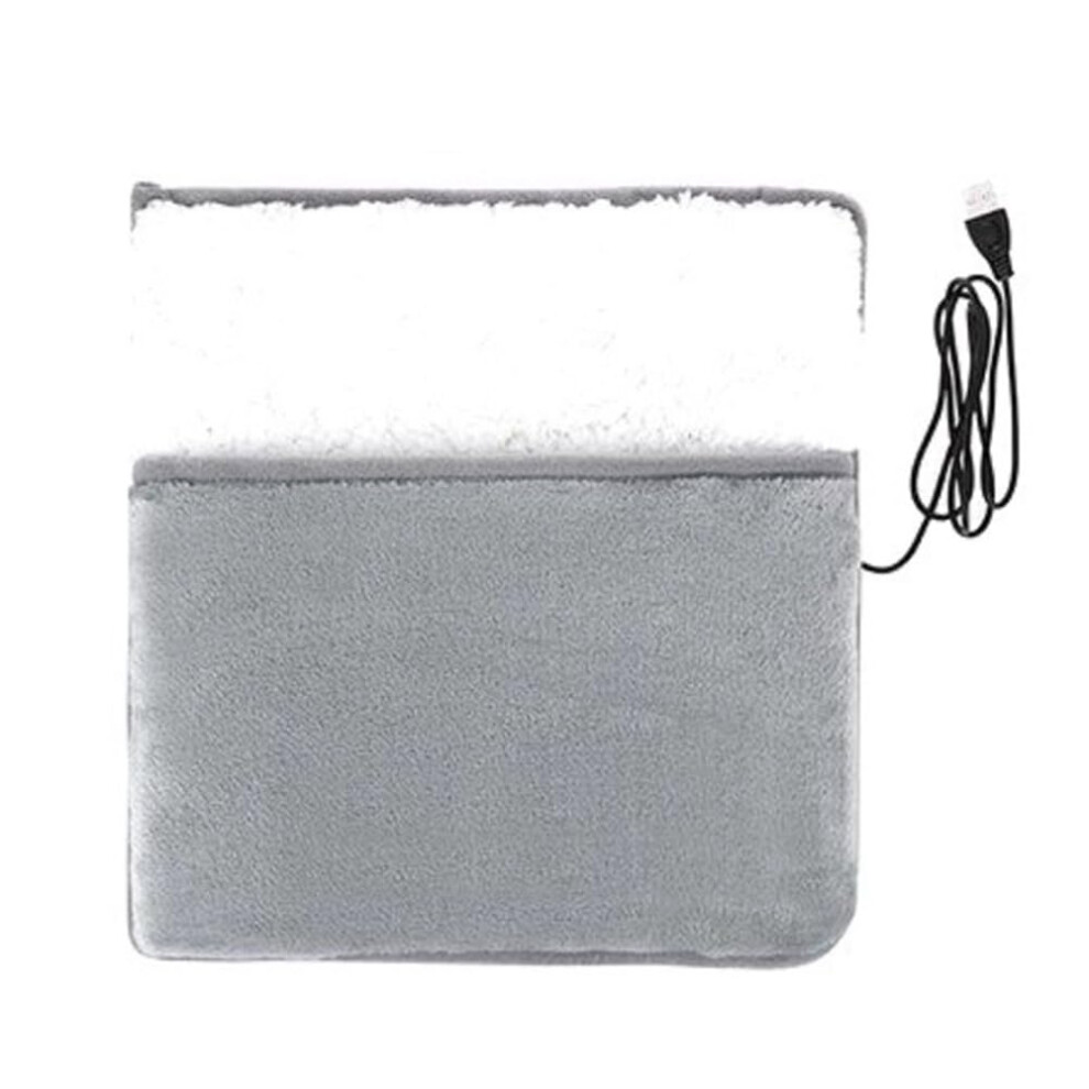 USB Charging Electric Foot Heating Pad Universal Soft Plush Washable Foot Warmer Mat Easy to Install