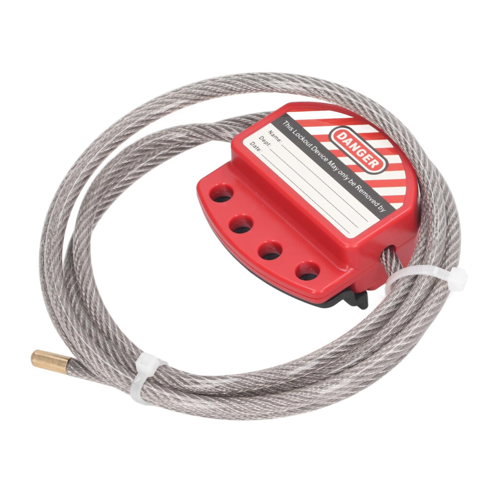 Tagout Cable Lock Stainless Steel Lockout Device 4 Key Hole For Repair Management 9016109500663