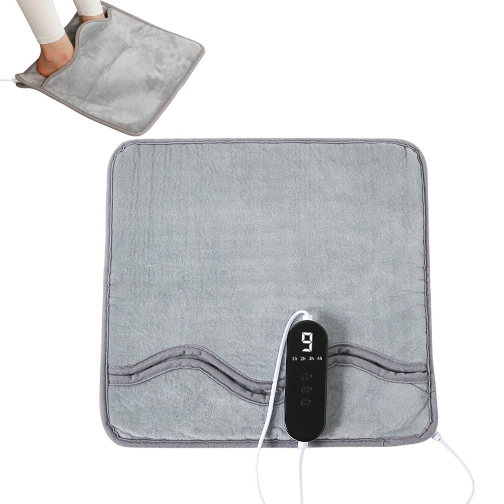 Electric Foot Warmer Thermostatic Heating Pad Unisex Foot Heater Auto Shutoff Soft Fabric Warmer For Women And Men