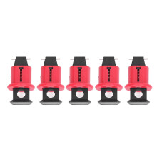 Circuit Breaker Lockout Device 5 PCS Miniature Push Button Lockouts Outward Facing Industrial-Grade Pin Out