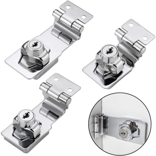 Efficiently Designed Drawer Lock 2.5-Inch, Metal Construction, Universal Fit for Cabinets and Drawers, Security Features 2