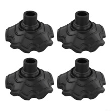 Nonslip Foot Covers For Camping Chairs, Plastic Material, 4-Pack, Adjustable 15mm For Enhanced Stability