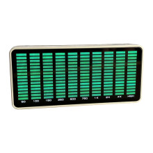 AK1016 Music Meter LED Spectrum LED Levels Indicators Rhythm Pickup Light For Home Stage Lighting Emerald Green
