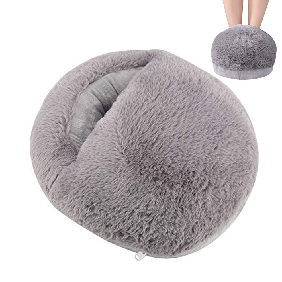 Electric Heated Foot Warmers USB Rechargeable Ankle Warmer With Fuzzy Thick Plush Pad For Men And Women Winter Washable