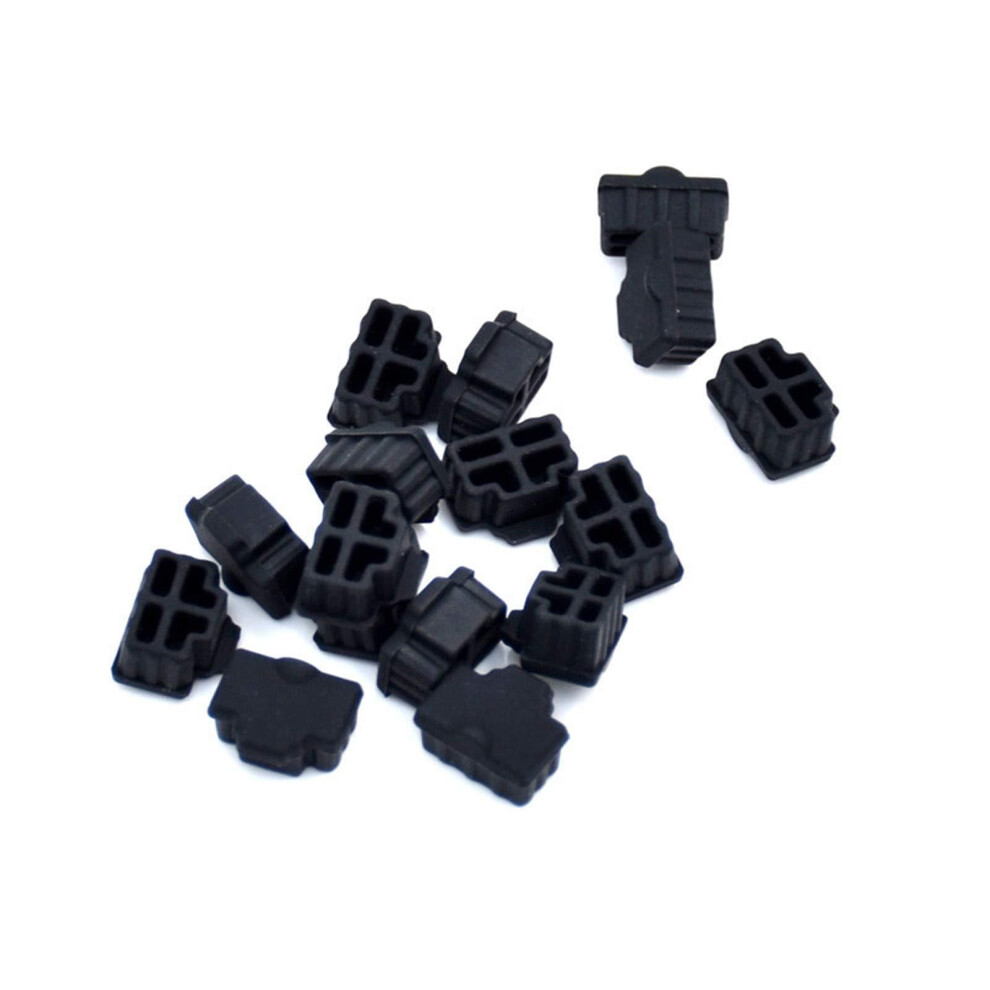 Rj45 Anti Cover Protector Plug 100 Pieces For Rj45 Router Ports, Ethernet Hub Accessories Black 9354506392468