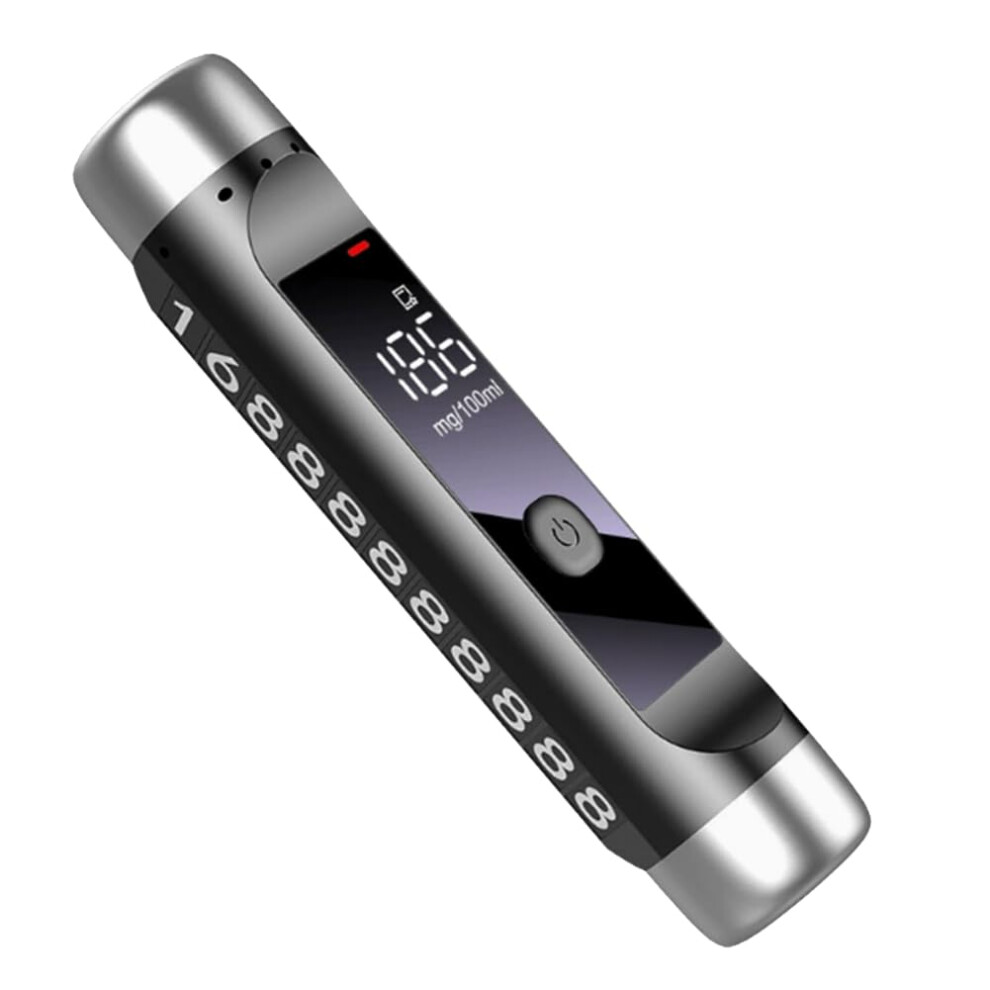 Portable Alcohol Tester With Lcd Display Drunk Driving Breathalyzer Alcohol Detector Temporary Parking Number Plate 9016109501158