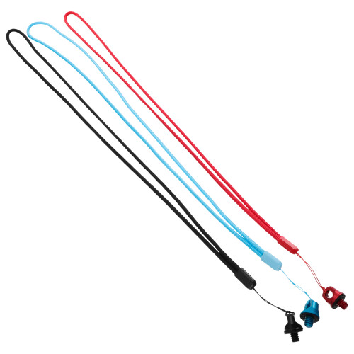 Red Nylon Wrist Lanyards 3pcs 42x0.2in