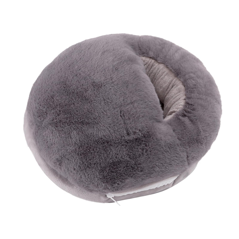 Electric Foot Warmer USB Powered 50-60C Constant Temperature Unisex Grey Removable Washable Foot Shoes