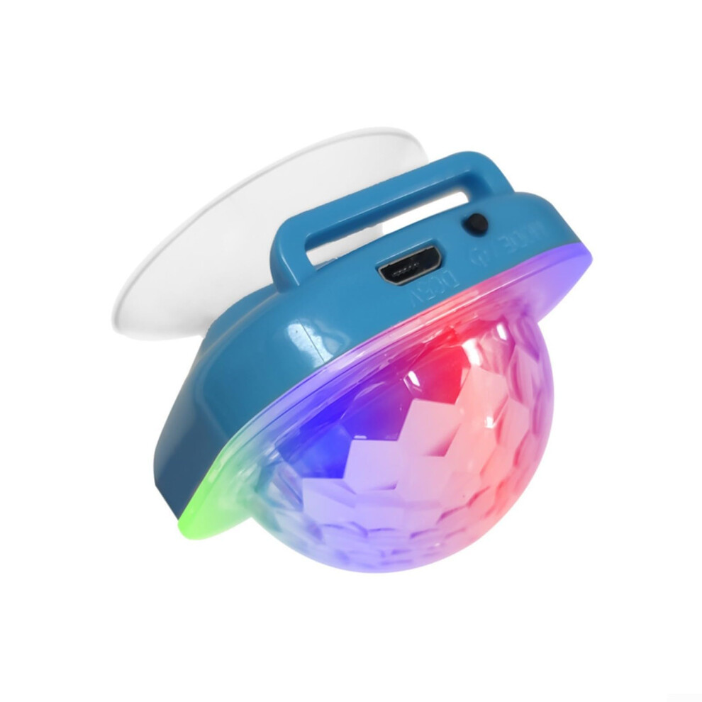 Wearable Mini Disco Ball Usb Rechargeable Led Strobe Lamp Voice Control Party Bracelet Suction Cup For Events Light/Pink 9393856454051