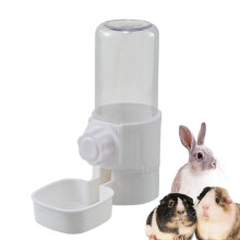 Water Drinker for Birds Parrot Water Dispenser Feeder Non-Drip Accessory for Parrots Indoor Outdoor White UN